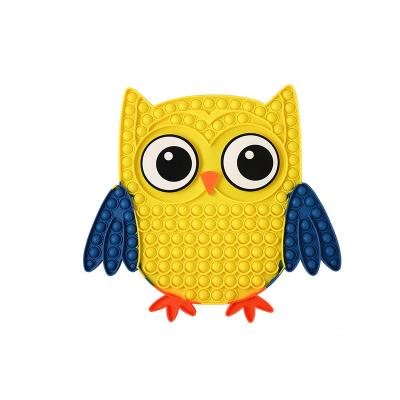 China Cute Bubble Toy For Owl Fidget Toys Sensory Owl Fidget Big Eyes Owl Squeezable Large Size Cartoon Factory Direct Selling for sale