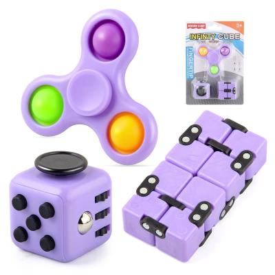 China Sensory Toy Halloween Xmas Bubble Fidget Toy Set Christmas Fidget Spinner Relaxation Decompression Silicone Eco-friendly Autism for sale