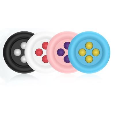 China New Arrival Squeezable Push Bubble Bubble Fidget Finger Spinner Single Toy Push Bubble Hand Fidget Spinner for sale