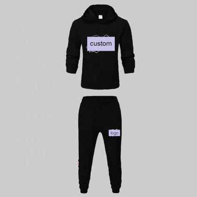 China Custom QUICK DRY joggling oversized custom fit casual men's tracksuit trend sport suits hoodie black wholesale custom cotton QUICK DRY cotton shaking for sale