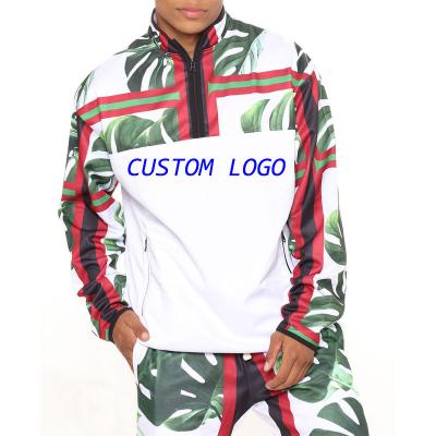 China High Quality 100% Anti-Wrinkle Moq Low Plain Polyester Tracksuits Logo Size Print Color Custom Logo Zipper Pockets Men's Tracksuits for sale