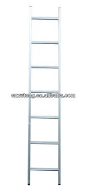 China Folding Ladders Cheap Price Aluminum Ladder , Aluminum Single Straight 7 Step Ladder For Roof for sale