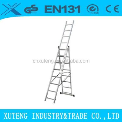 China Folding Ladders ANSI 14.2 Aluminum Industrial Extension Rope Ladder for sale