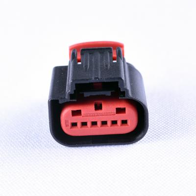 China XF 1-1419168-2 1438153-6 Black Waterproof 6 Pin Car Wire Female Connector IP67 Get .64 Connector System for sale