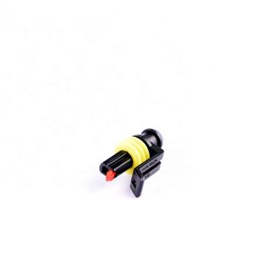 China Waterproof hot selling 282079-2 1 waterproof female pin black+yellow wiring harness connectors for sale