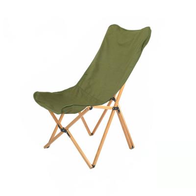 China Modern Portable Outdoor Folding Wooden Camping Chair Butterfly Chair for sale