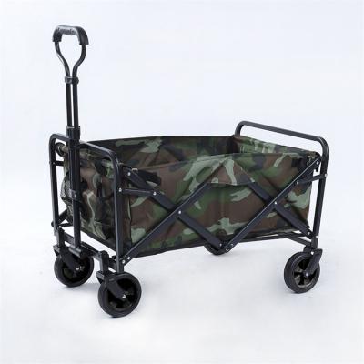 China Easy Folding Camouflage - Hand Cart For Camping Travel Carry Extendable Handle Outdoor Folding Folding Cart for sale