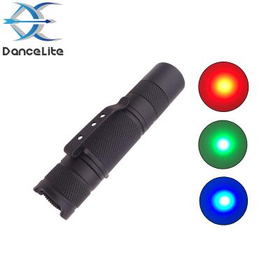 China S1 Mini Portable AA/14500 Emergency Flashlight XP-E2 RGB 380Lumnes 1MODE Pocket Torch Light (Red/Green/Blue) for sale