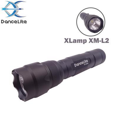 China OEM 502B Fleshlights XML2 U3 Camping Flashlight With Aluminum Clip Portable LED Torch for sale