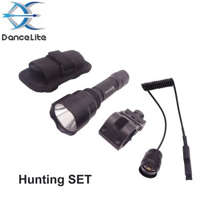 China Camper Camping Hunting OEM C8 Lumuns SST-40.2 6500K 1MODE Flashlight SET 2000 LED Hunter Torch On /Off With Holster+Switch+Gun Mount for sale