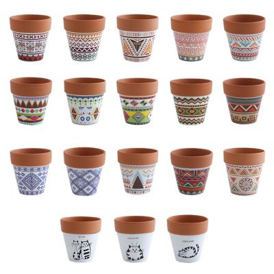 China Small Contemporary Chinese Plant Indoor Plant Pots Terracotta Clay Planter for sale