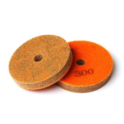 China Diamond 4 Inch Granite Stone 150#-10000# Diamond Sponge Polishing Pad Marble Stone Sponge Pad For Marble for sale