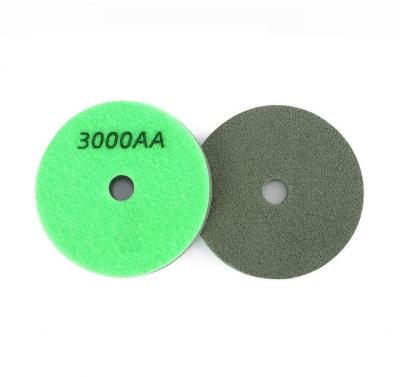 China Diamond Stone Dry Wet Use Granite 82mm Diamond Sponge Polishing Pad for Granite Marble for sale