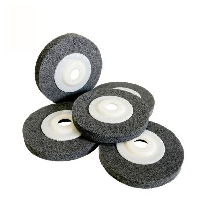 China Nylon Fiber 4 Inch Non Woven Grinding Wheel Polishing Wheel For Granite Metal for sale