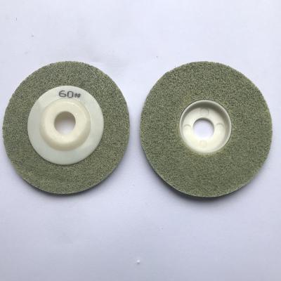 China Alumina-Zirconium Alumina Zirconia Pad Thickness 17mm Abrasive Nonwoven Polishing Wheel For Metal for sale