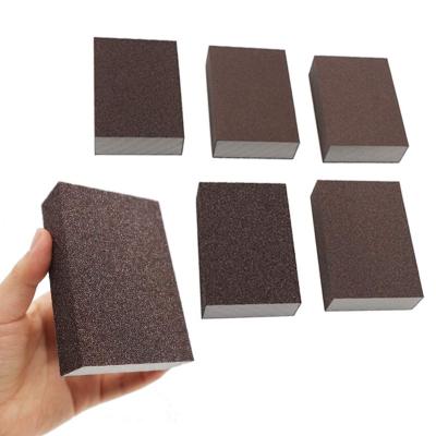 China Abrasive Tools Sandpaper Drywall Four-sided Abrasive Sanding Sponge Block SS-001O for sale