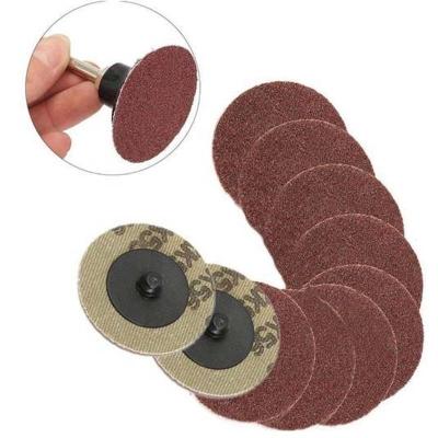 China Alunimium Oxide Sanding Disc 1 Inch 2 Inch 3 Inch Abrasive Tools Quick Change Sanding Disc For Metal for sale