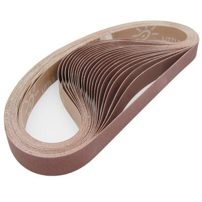 China Sandpaper Aluminum Oxide Abrasive Red Sanding Belt for Grinding Polishing SB-003O for sale