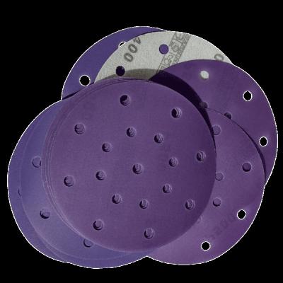 China Alunimium Oxide Grinder Backing Silicon Carbide Sandpaper Purple Sanding Disc For Metal Wood for sale