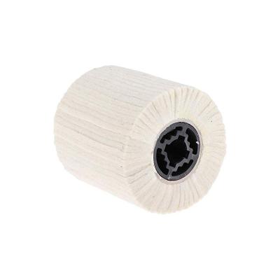 China Wool Felt Fin Drum High Performance Wool Felt Wheel 120*100*19mm Wool Felt Polishing Drum For Waxing Polish for sale