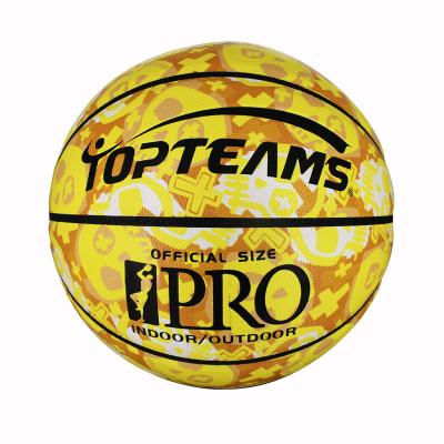 China Factory wholesale price basketball official size 7 basketball custom fashionable indoor/outdoor pattern digital printing for sale