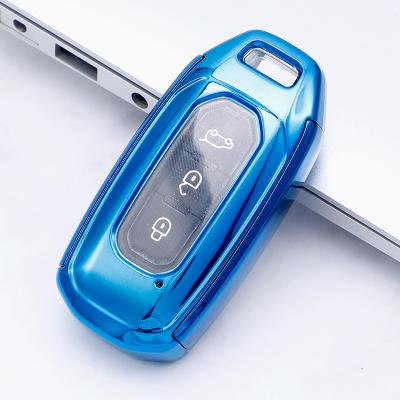 China Soft TPU Plastic Car Key Cover For Ford Car Key Cover Case Holder for sale