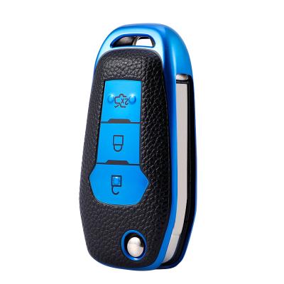 China Soft TPU Plastic Car Key Cover For Ford Car Key Cover Case Holder for sale