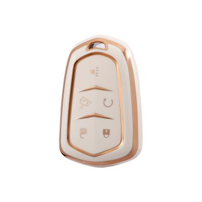 China Soft TPU Plastic Car Key Cover For Cadillac Car Key Cover Case Holder for sale