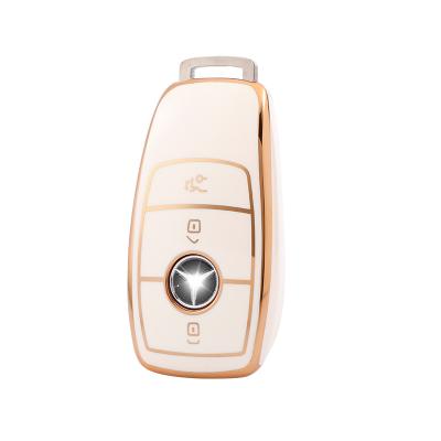 China Soft TPU Plastic Car Key Cover For Benz Car Key Cover Case Holder for sale