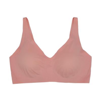 China High Quality QUICK DRY Women Support Ice Seamless Adjustable Elastic 32 Yoga Bra Silk Custom Made Small Wireless Brand Seamless Bra for sale