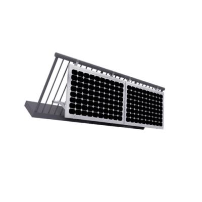 China Aluminum alloy/stainless steel easy to install balcony support wall solar mount balcony photovoltaic structure for suitable tenants for sale