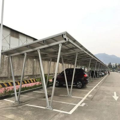 China Single Arm Cantilever Length Can Be Good Price 6.0 Solar Carport Rack And Solar Aluminum Structure Carport System for sale