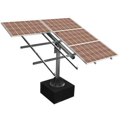 China New Products Aluminum Alloy/Stainless Steel Adjustable Ground Mounted Single-Column Power Station Solar Panel Bracket For Farm Solar System for sale