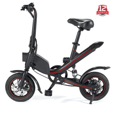 China Aluminum Alloy V1 7.8Ah Black Electric City Electric Bike Foldable 250w Adult Electric Bike With Hub Motor for sale