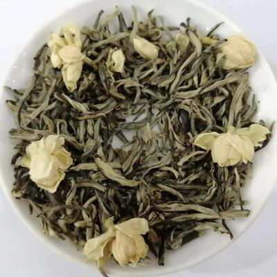 China Loose Leaf Tea Wholesale Selected Leaves Jasmine Pearl Green Tea For Bubble Tea for sale