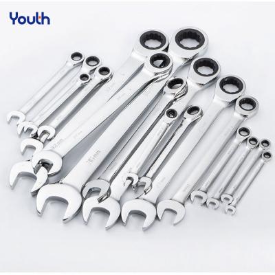 China Leading Hardware YOUTH NUT Torque Wrench Ratchet Double Wrench Hand Tool For Nut Wrench Chrome Finish Other for sale