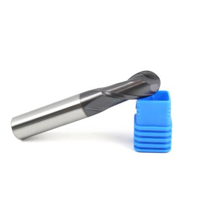 China Burning & Youth Ball Nose End Mill Tungsten Carbide Cutter CNC Milling Router Bit Milling Tool R0.5 6mm 8mm 10mm HRC45 55 65 2 Flute for sale