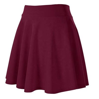 China New Summer Plus Size Fashion High Quality Custom Skirts High Elastic Waist Girls Mini Skirts for sale