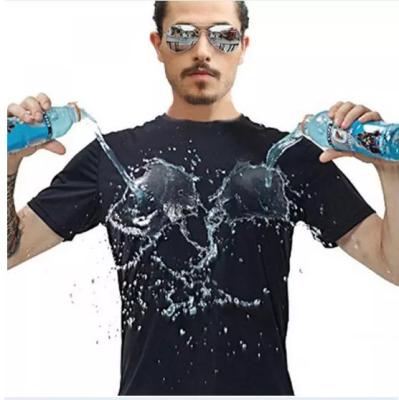 China Anti-Wrinkle Dirty Proof Men's T-shirt Waterproof Breathable Quick Dry Short Sleeve T-shirt for sale