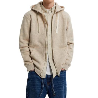 China Wholesale Anti-Wrinkle Full Hoodie Men Cotton Custom Hoodie Zipper Hoodie for sale