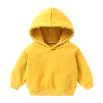 China Winter Fit White Solid Color Stringless Casual Thick 100% Cotton Anti-Shrink Terry Sustainable Customize Boys French Hoodies for sale