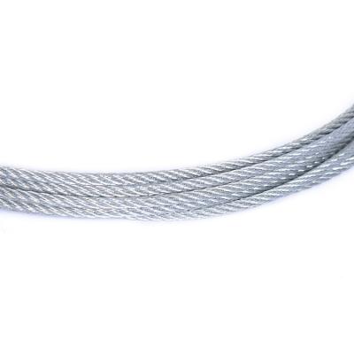 China Construction Manufacturer Of Straight Hair Steel Wire Rope Galvanized 1x7 0.6mm Retractable Guy Wire Clothesline for sale