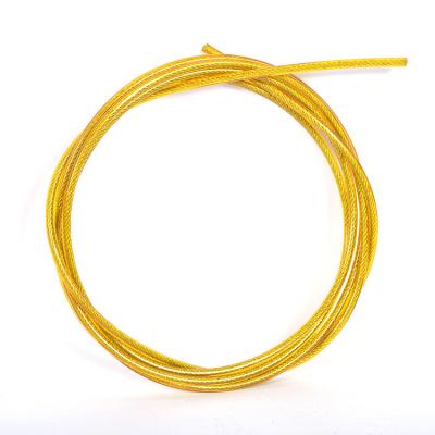 China Widely Advanced Technology PC WireSale Wire Rope Sling 7x19 4.0mm Safety Lanyard Plastic Coated Steel Wire Rope for sale