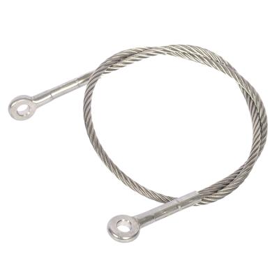 China Hot Selling 1x19 2.0mm Lathe Crane Wire Rope Sling Sleeve Steel Wire Rope Sling Bag Lathe Flat Sling for sale