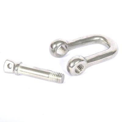 China Heavy Industry Factory Direct Sale M6 Screw Pin Forged Hot Forged High Quality Polished D Shackle for sale