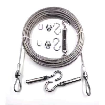 China Factory direct supply modern stainless steel telescopic outdoor line retractable laundry rope inside clothesline for sale