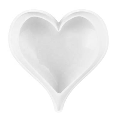 China Viable Heart Love Shape Silicone Cake Mold, Silicone Oven Safe Chocolate Mousse Dessert Mold for sale