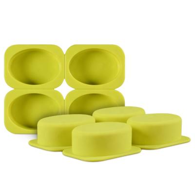 China Oval Cavity Silicon Mold Soap Eco - Friendly Sustainable Food Grade 4 for sale