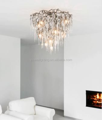 China Contemporary All-brass Pendant Chain Chandelier American Tree Lamp Glass Bar Chandelier For Hotel for sale