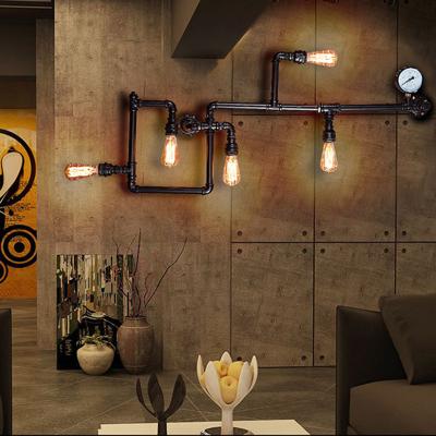 China Retro Contemporary American Vintage Style Attic Light 110V E27 Art Deco Wall Lamp For Bar Cafe Hotel Design for sale